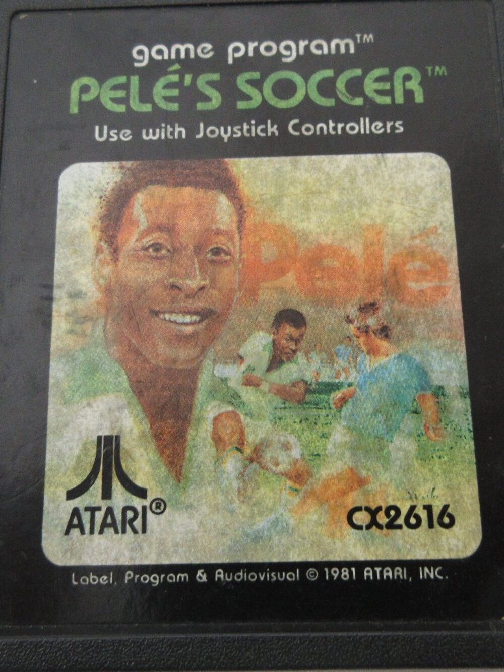 Four Atari Games, Pele Soccer Warlords SC Football Space Attack Working